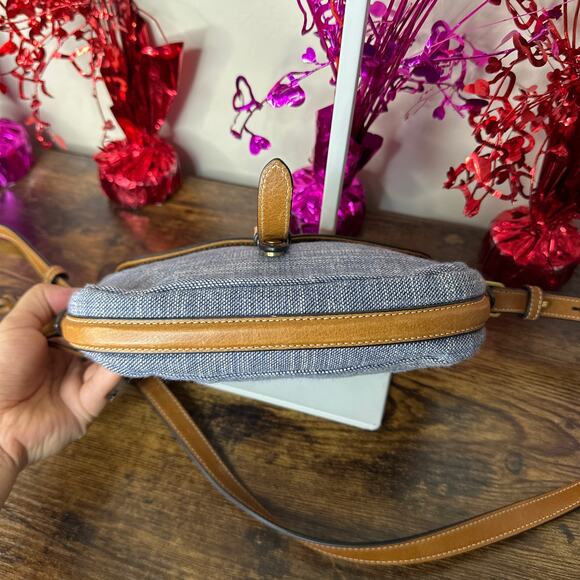 FOSSIL Denim Kendall Crossbody Chambray - Picture 3 of 8